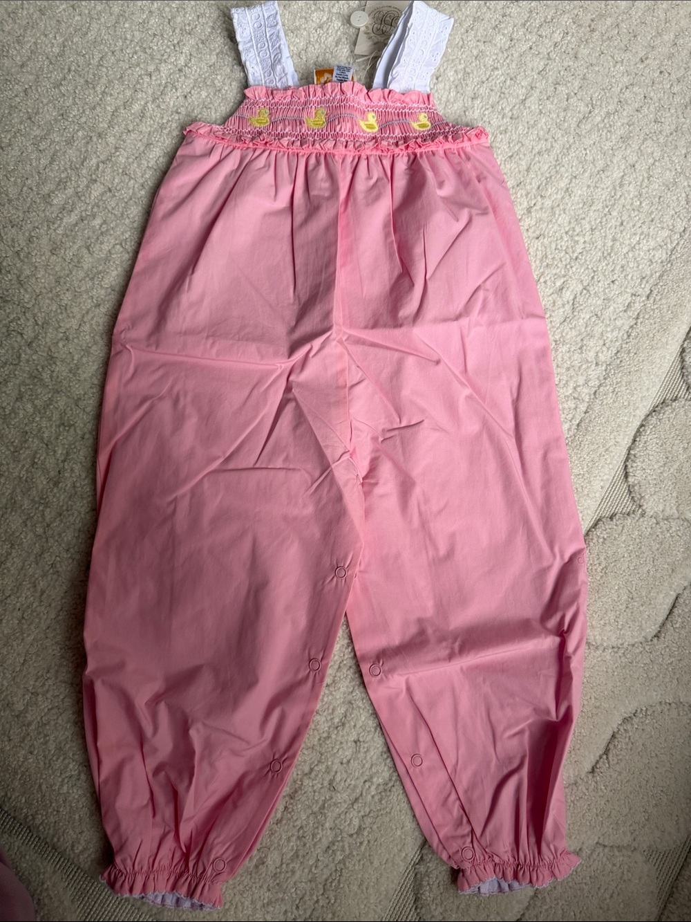 TBBC Ritzy Smocked Duck Romper